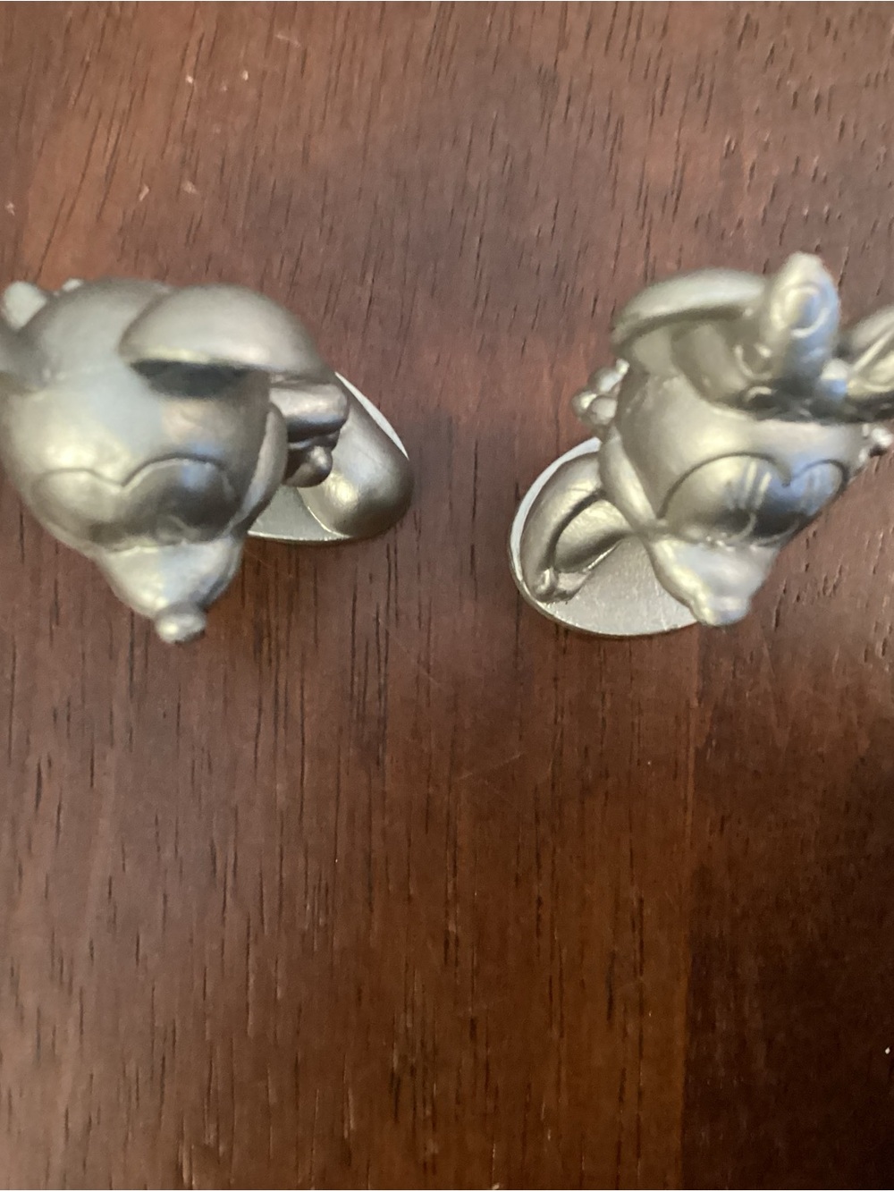Disney Silver Mickey & Minnie Miniature Figurines - Picture 3 of 3